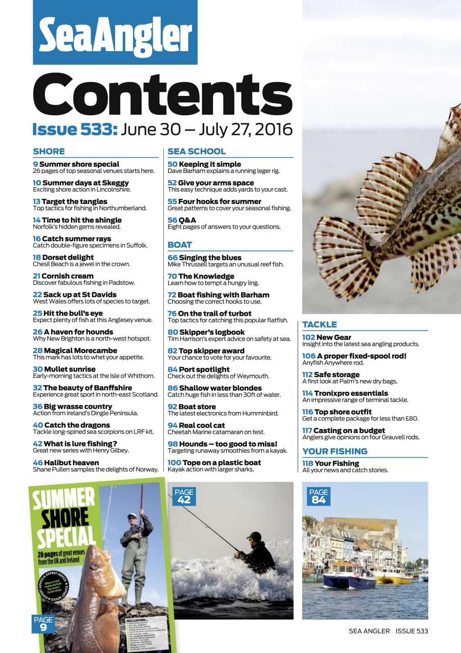 Sea Angler Preview Pages