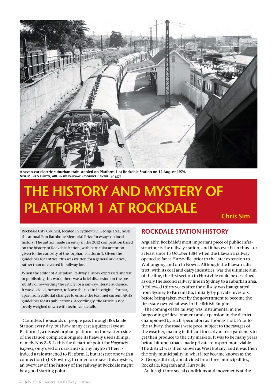 Australian Railway History Preview Pages