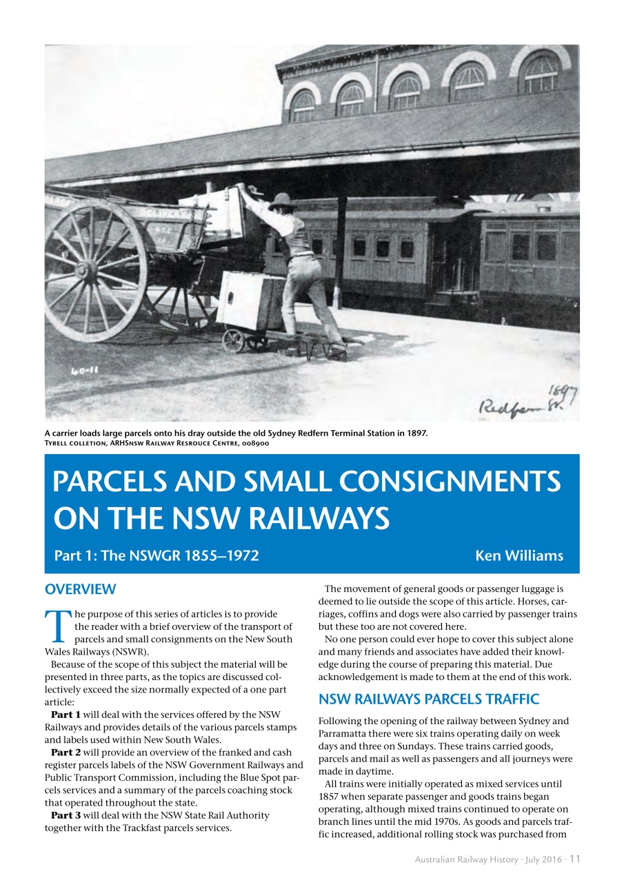 Australian Railway History Preview Pages