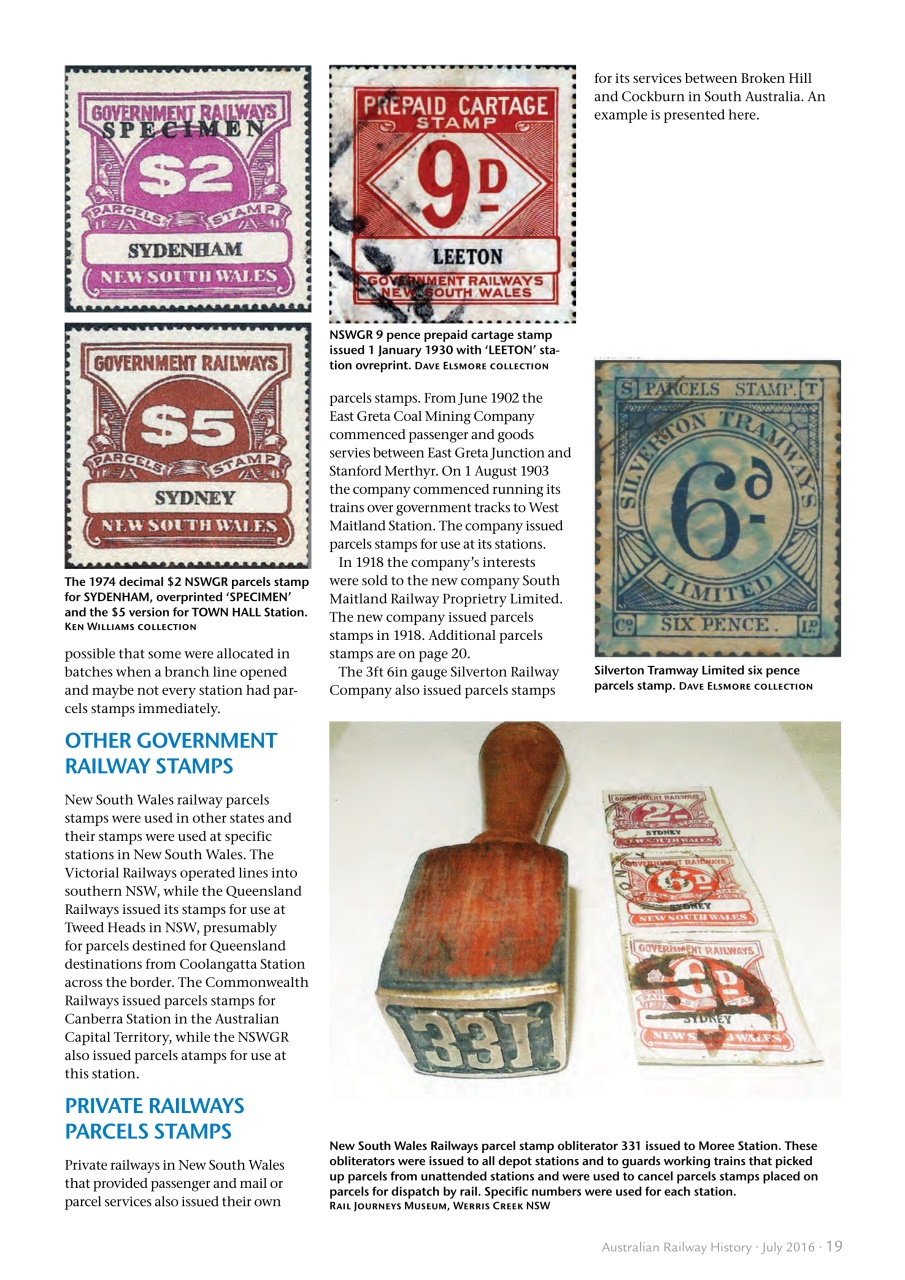 Australian Railway History Preview Pages