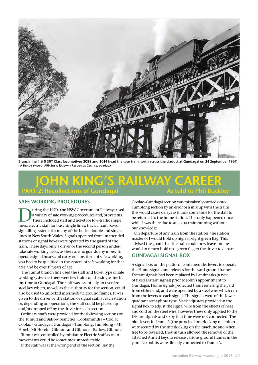 Australian Railway History Preview Pages