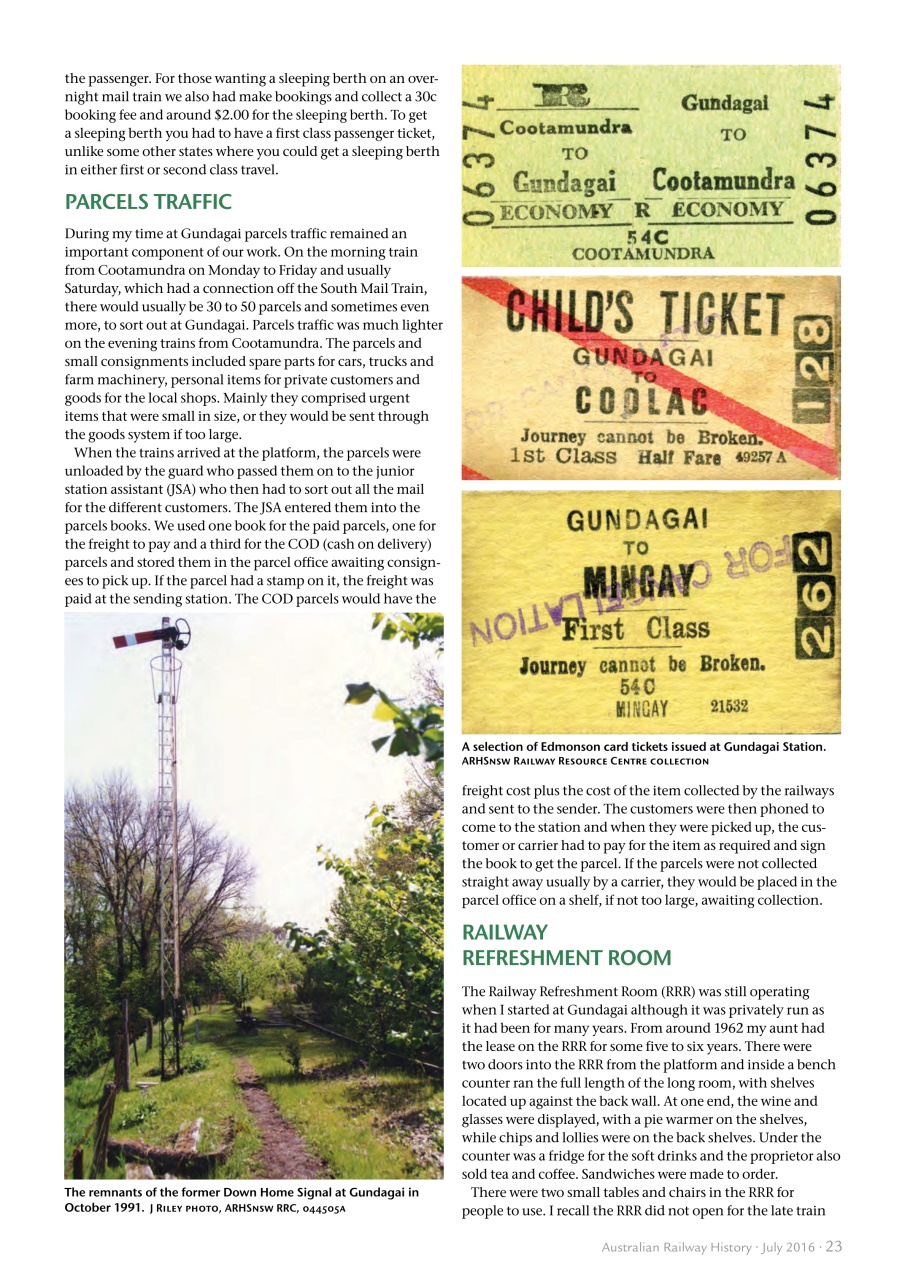 Australian Railway History Preview Pages