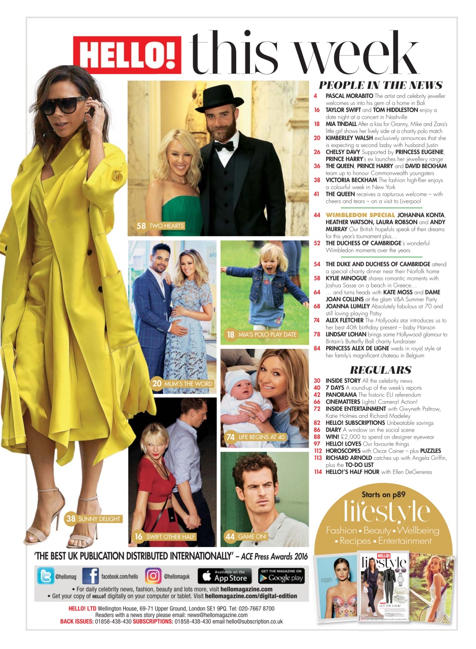 Hello! Magazine Preview Pages