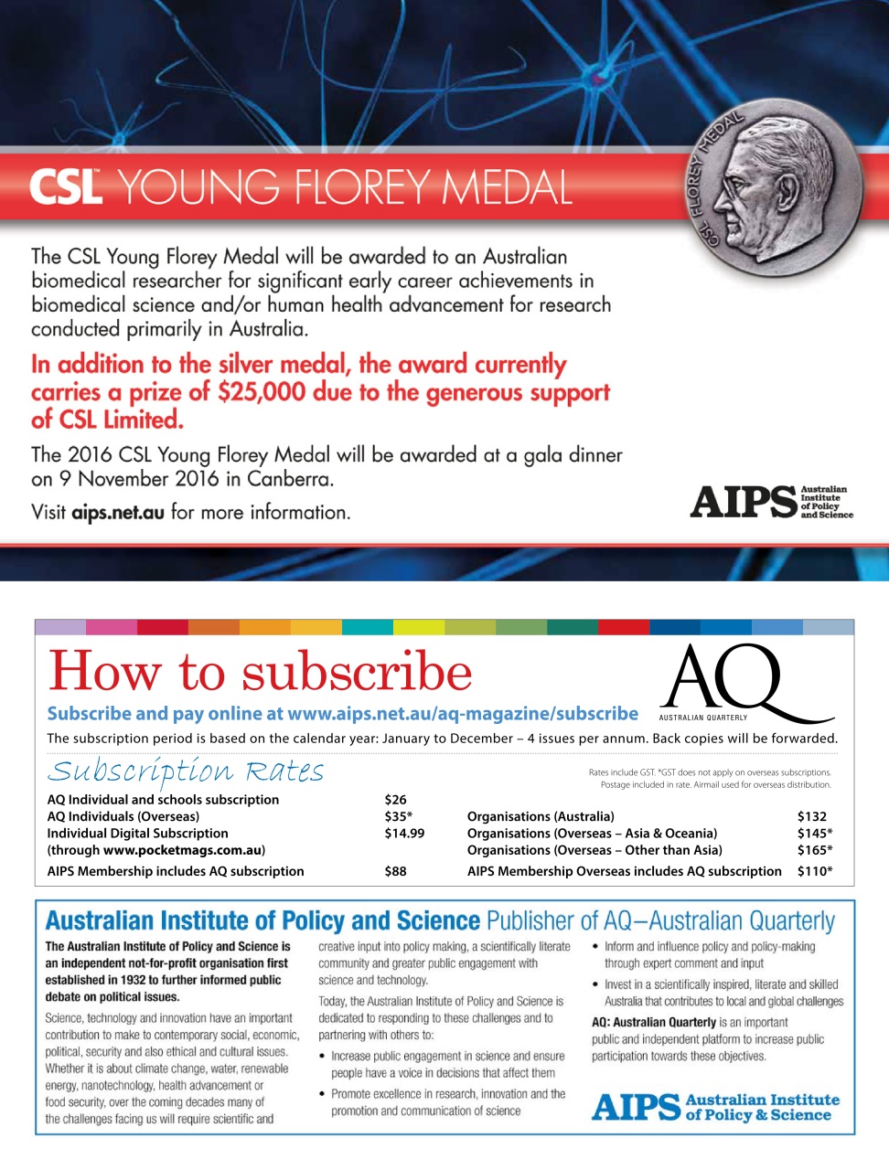 AQ: Australian Quarterly Preview Pages