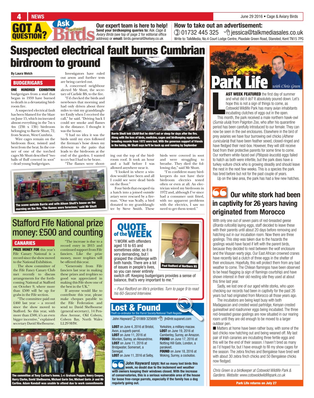 Cage & Aviary Birds Preview Pages