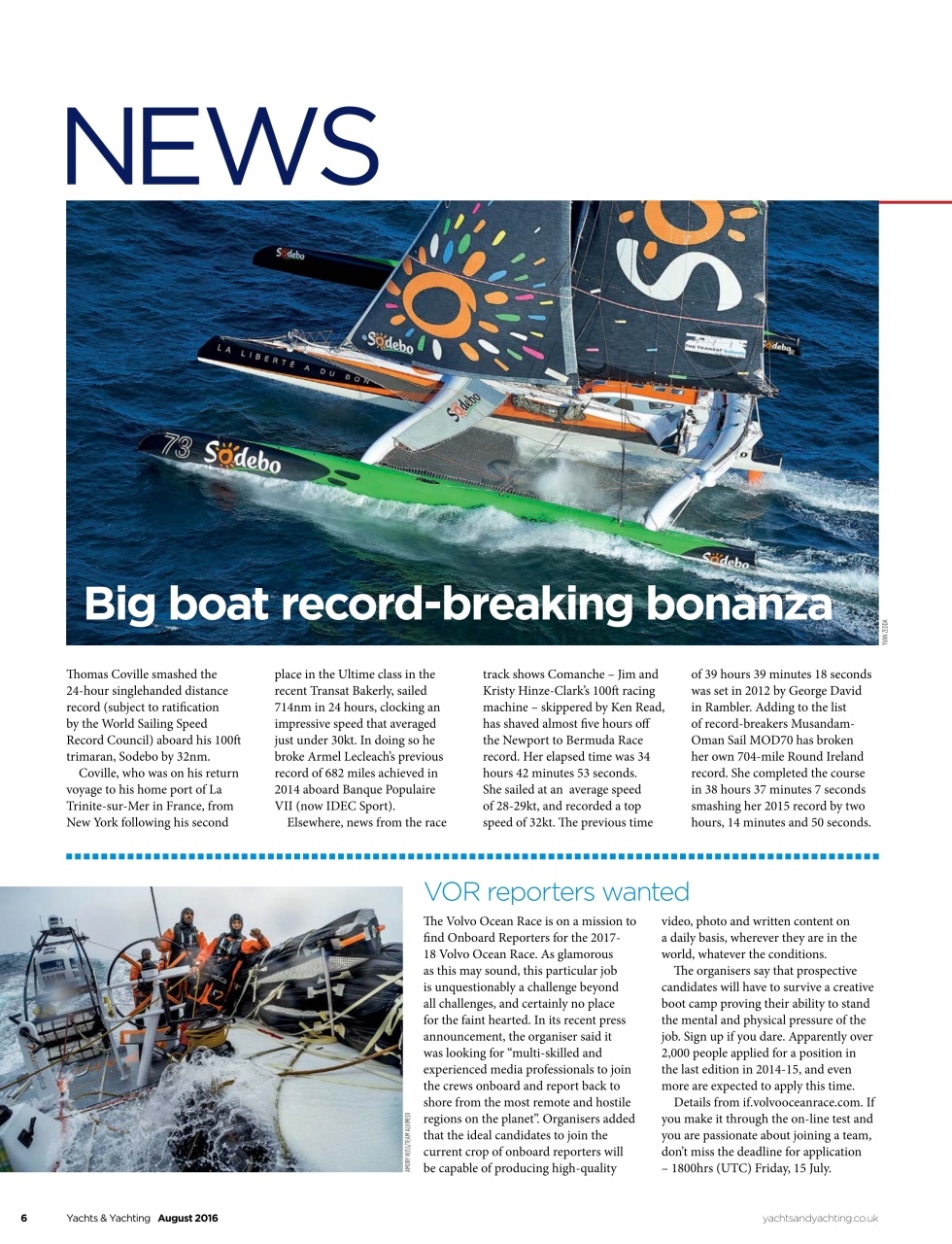 Yachts & Yachting Preview Pages