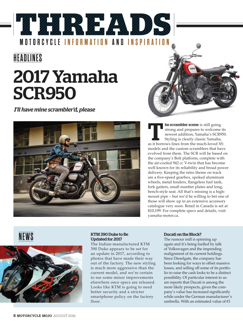 Motorcycle Mojo Preview Pages