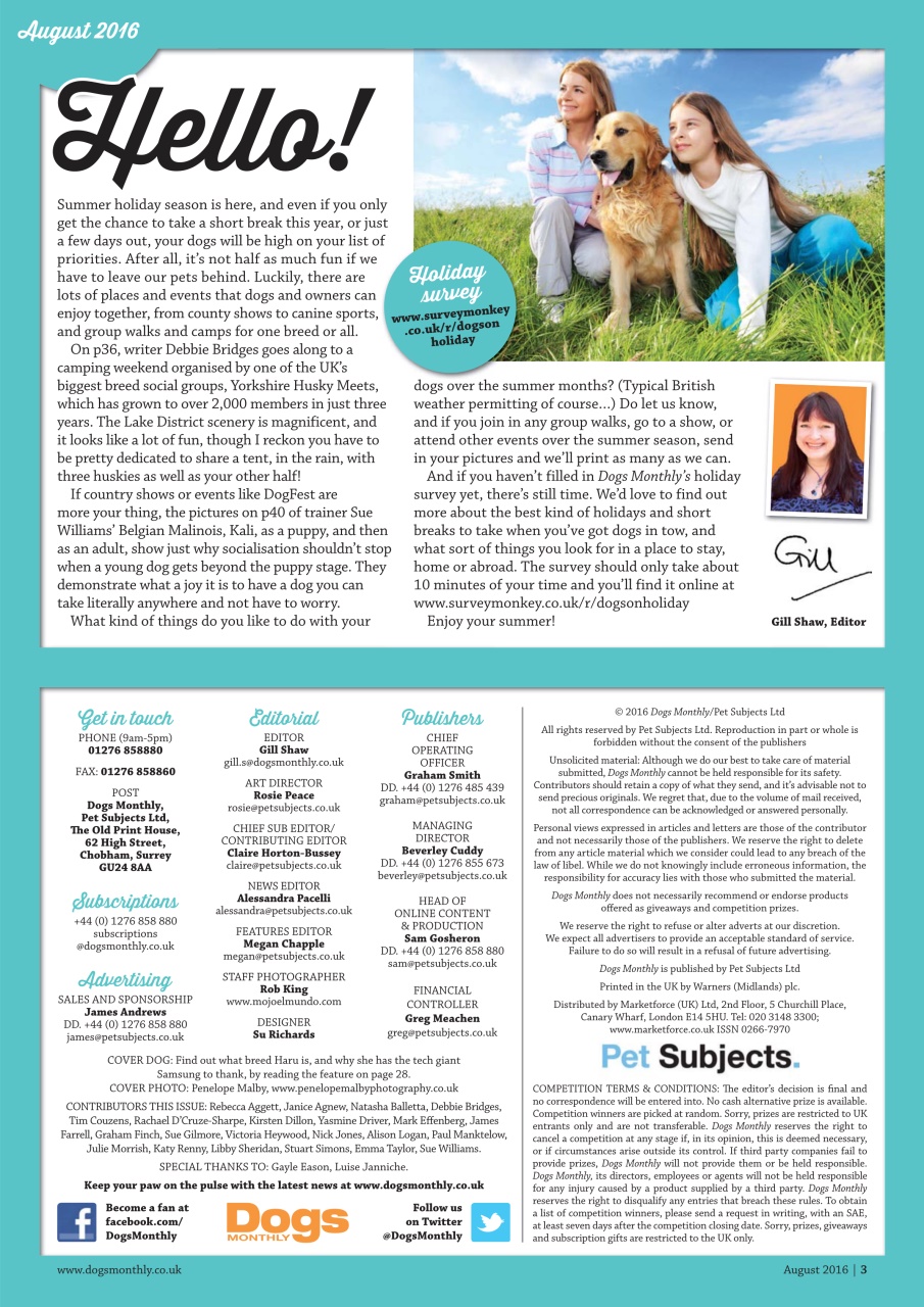 Dogs Monthly Preview Pages