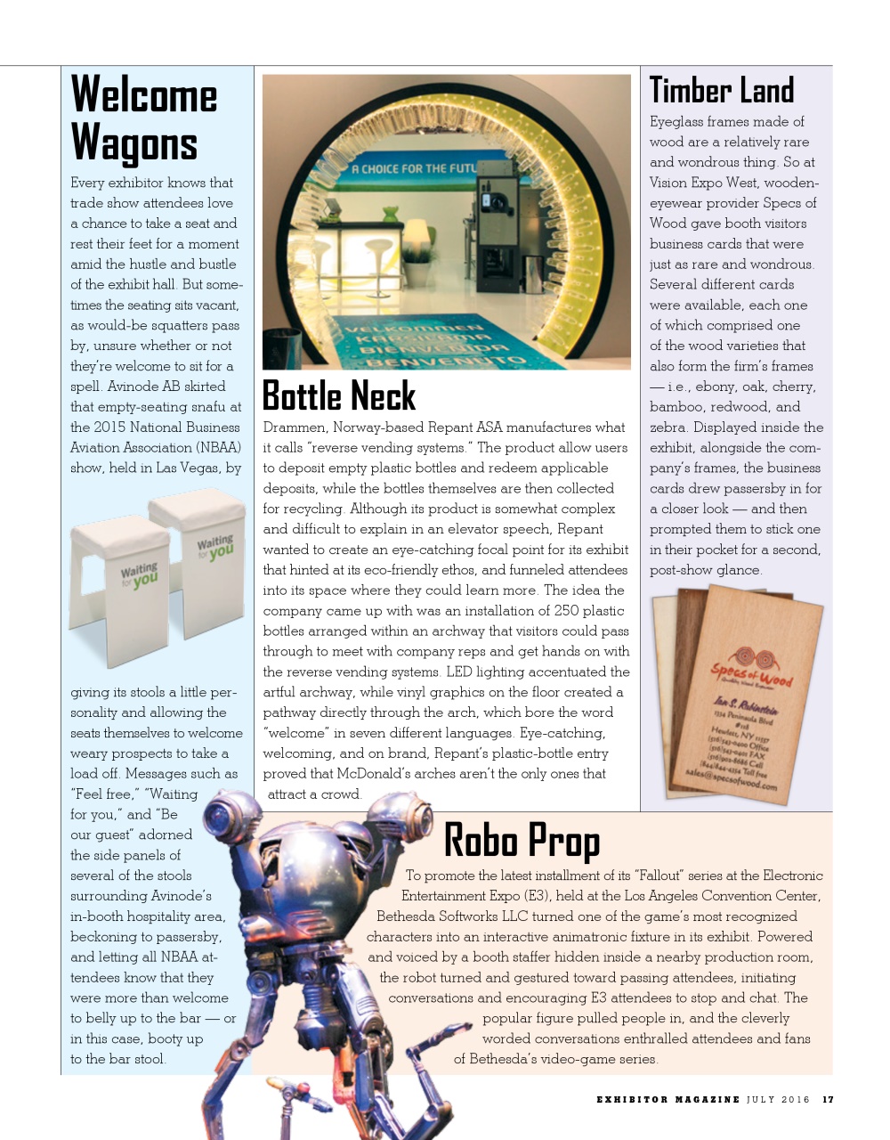 EXHIBITOR Magazine Preview Pages