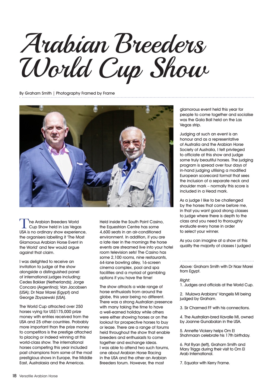 Australian Arabian Horse News Preview Pages