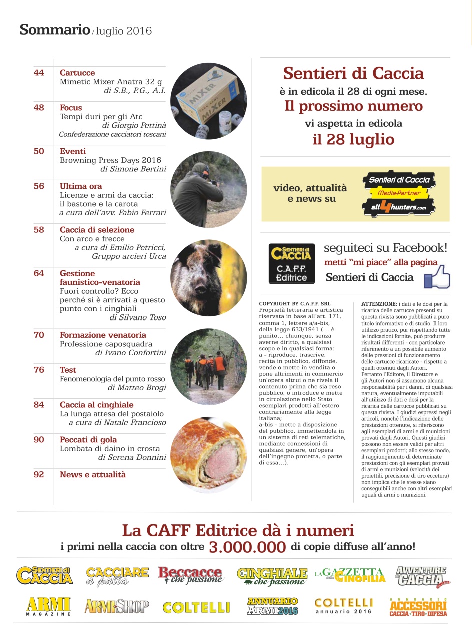 SENTIERI DI CACCIA Preview Pages