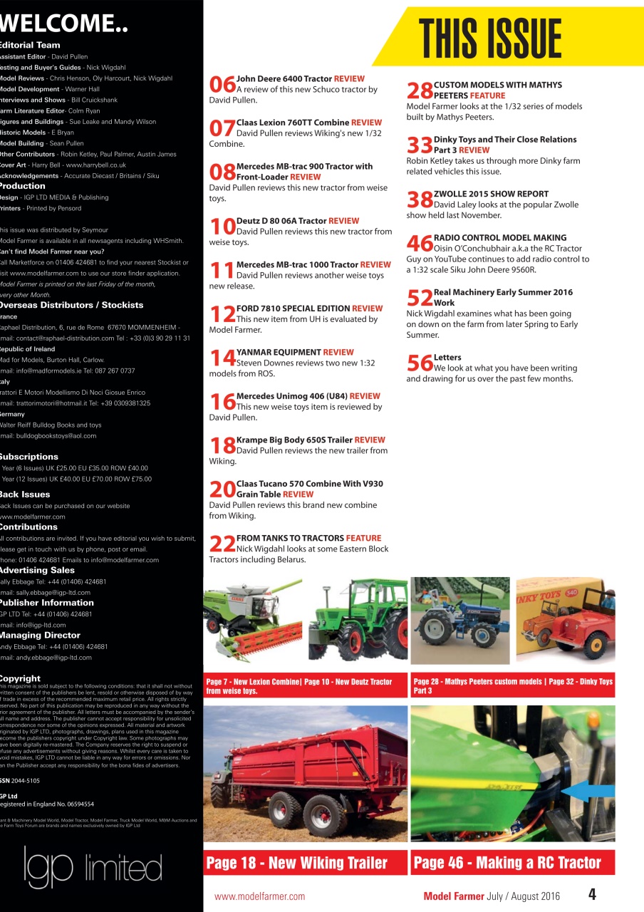 Model Farmer Magazine Preview Pages