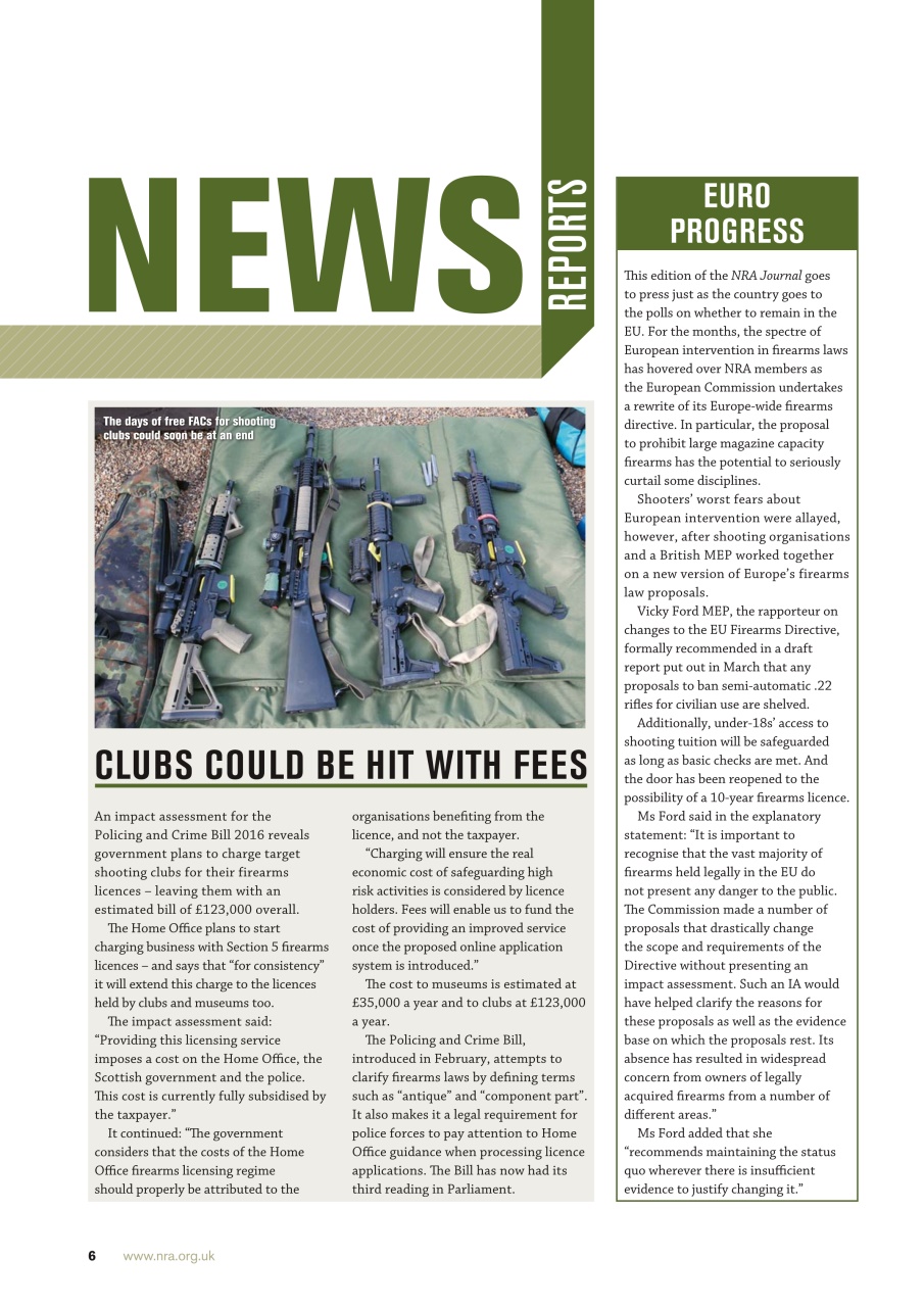National Rifle Association Journal Preview Pages