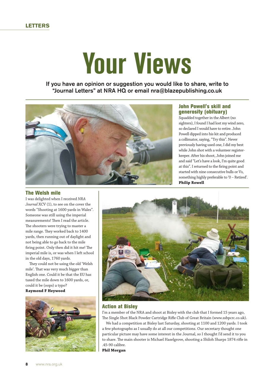 National Rifle Association Journal Preview Pages