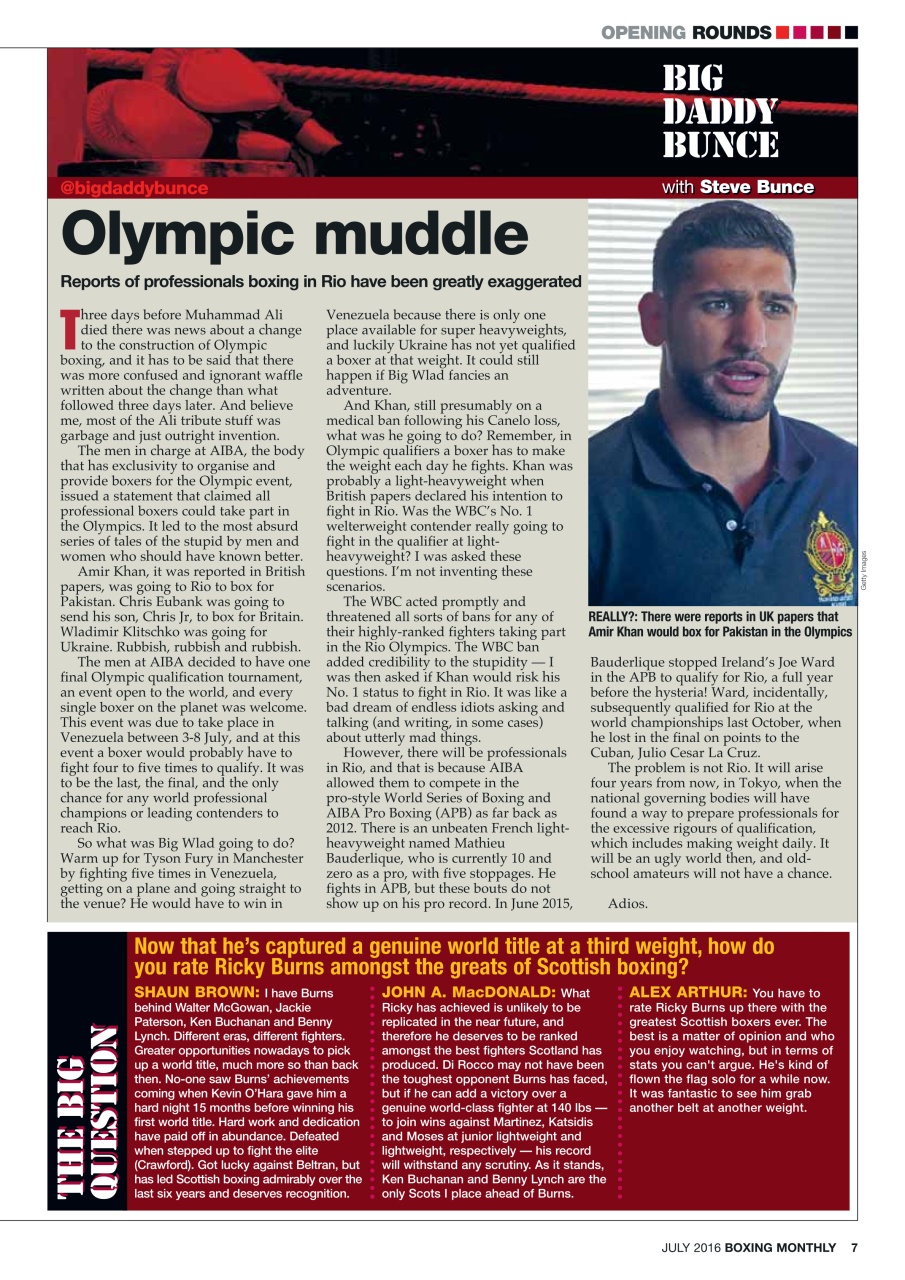 Boxing Monthly Preview Pages