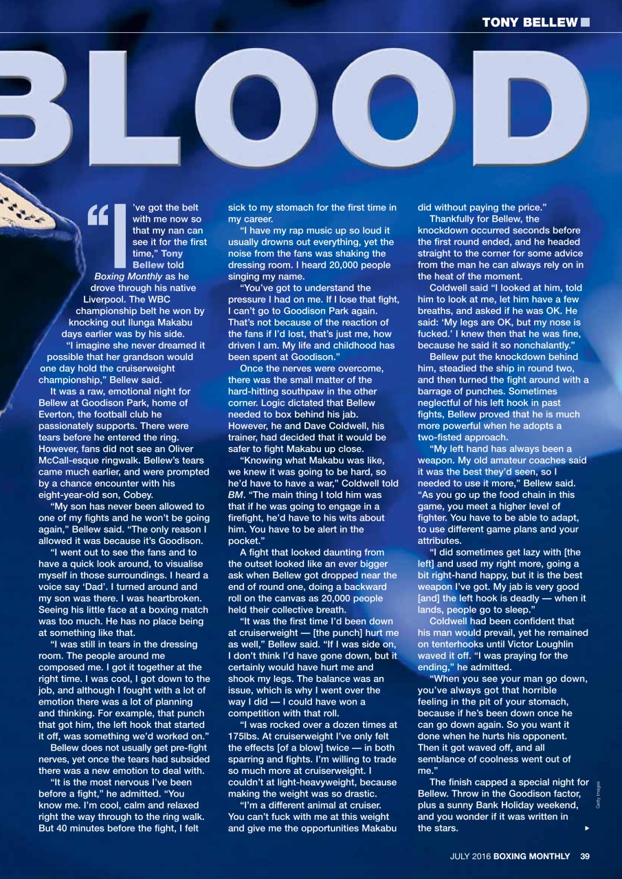 Boxing Monthly Preview Pages