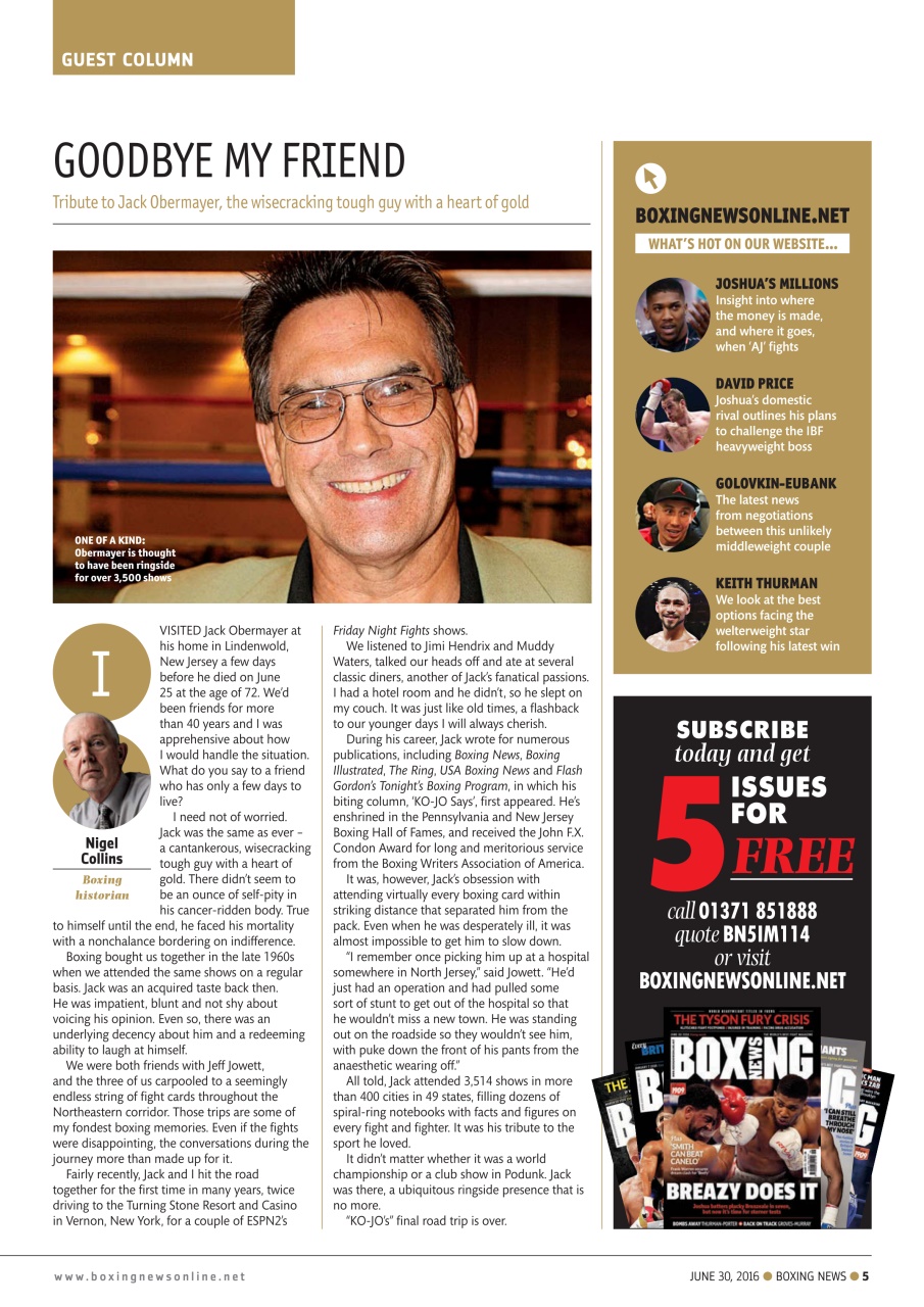 Boxing News Preview Pages