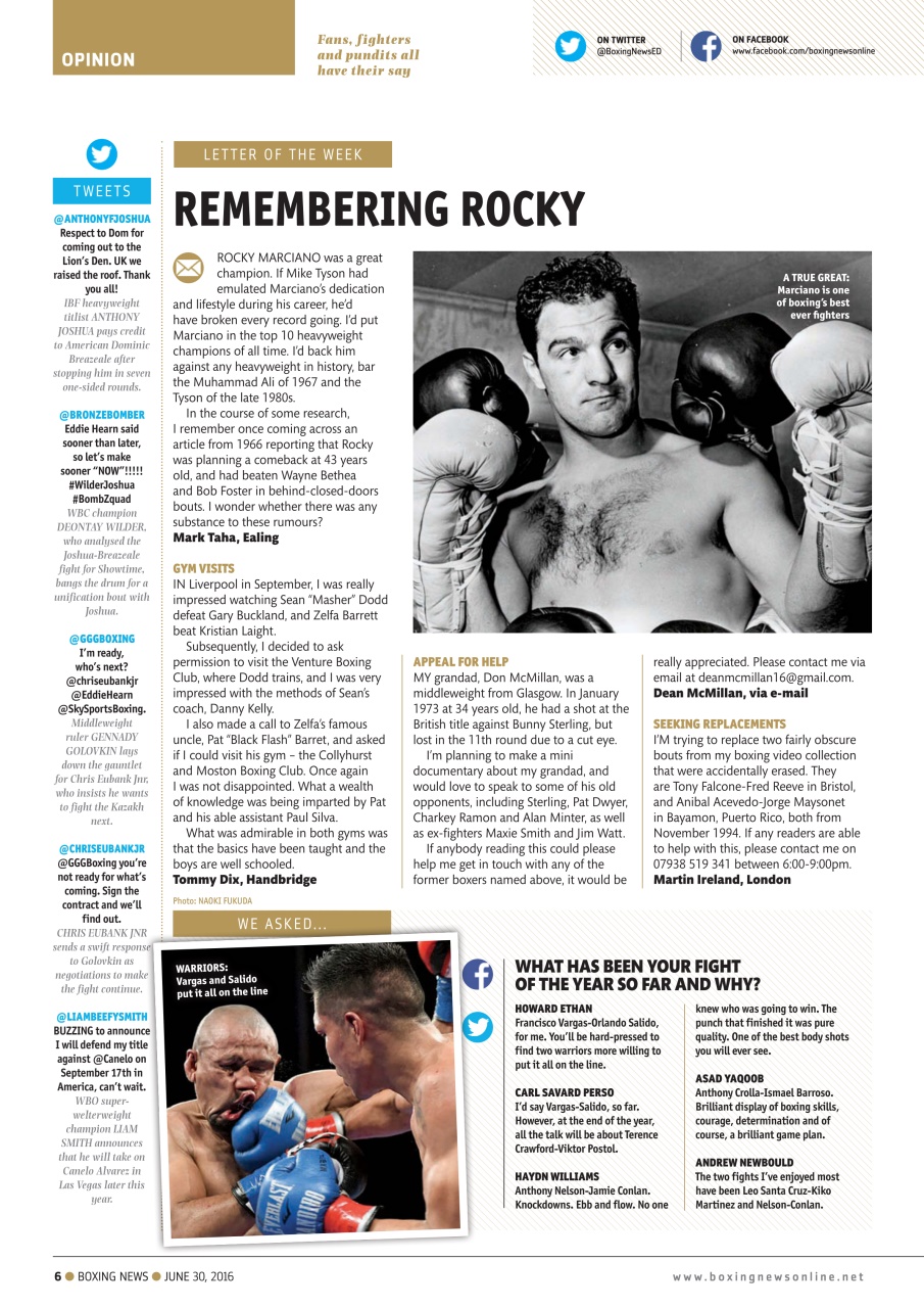 Boxing News Preview Pages
