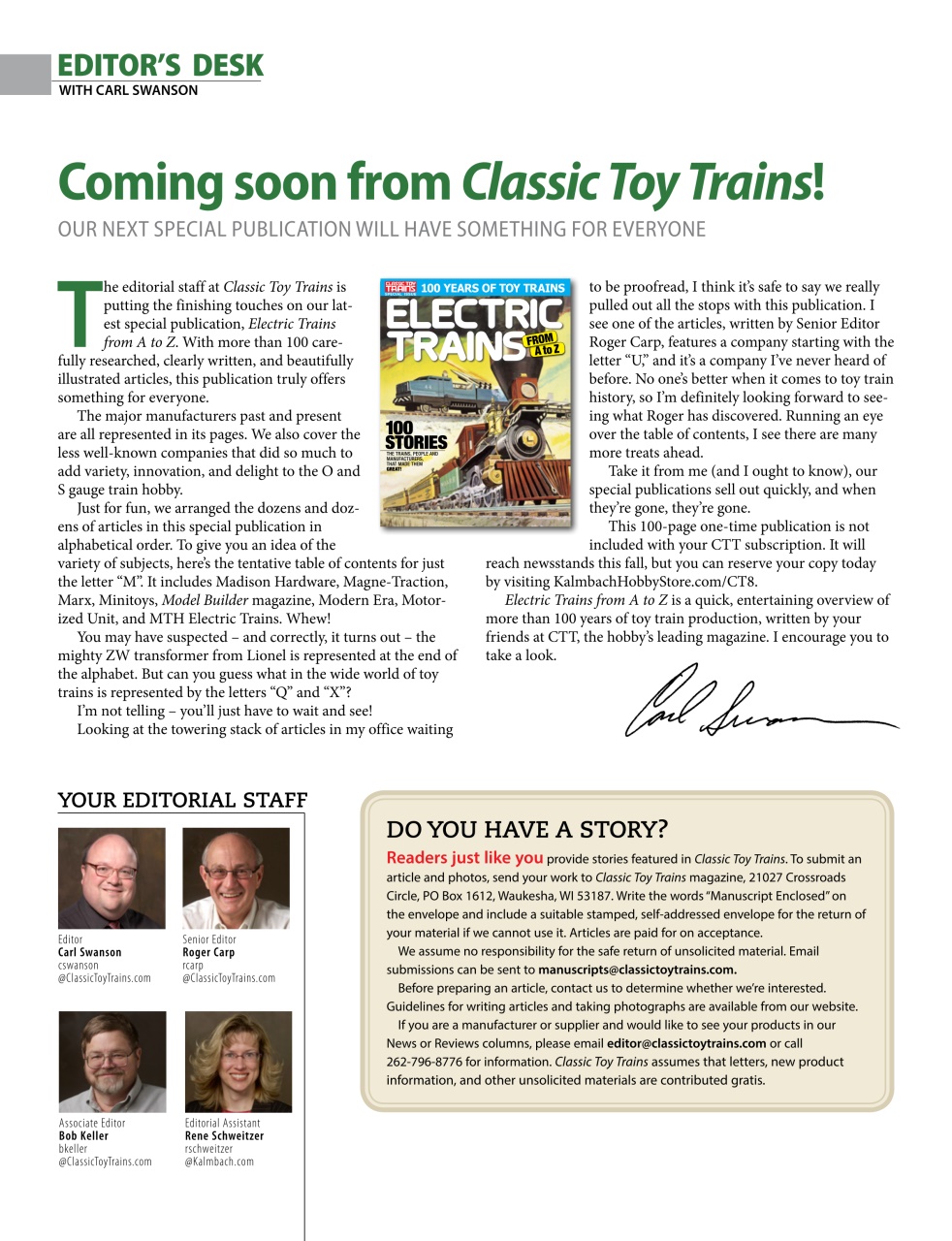 Classic Toy Trains Preview Pages