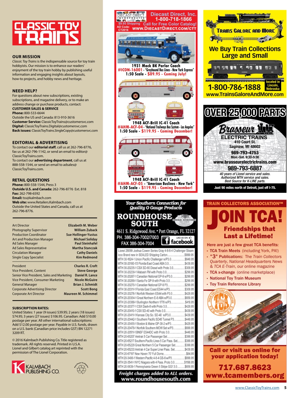 Classic Toy Trains Preview Pages