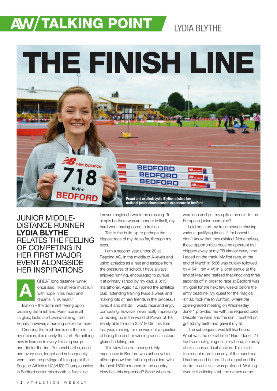 AW – Athletics Weekly Magazine Preview Pages