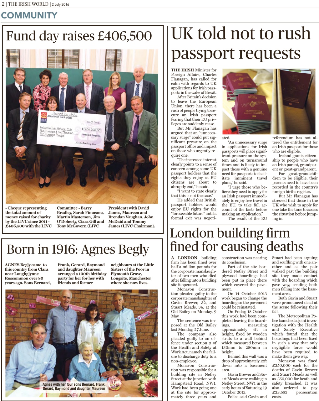 Irish World Preview Pages