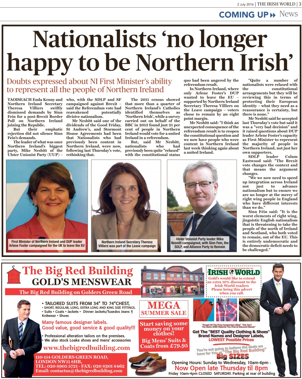 Irish World Preview Pages