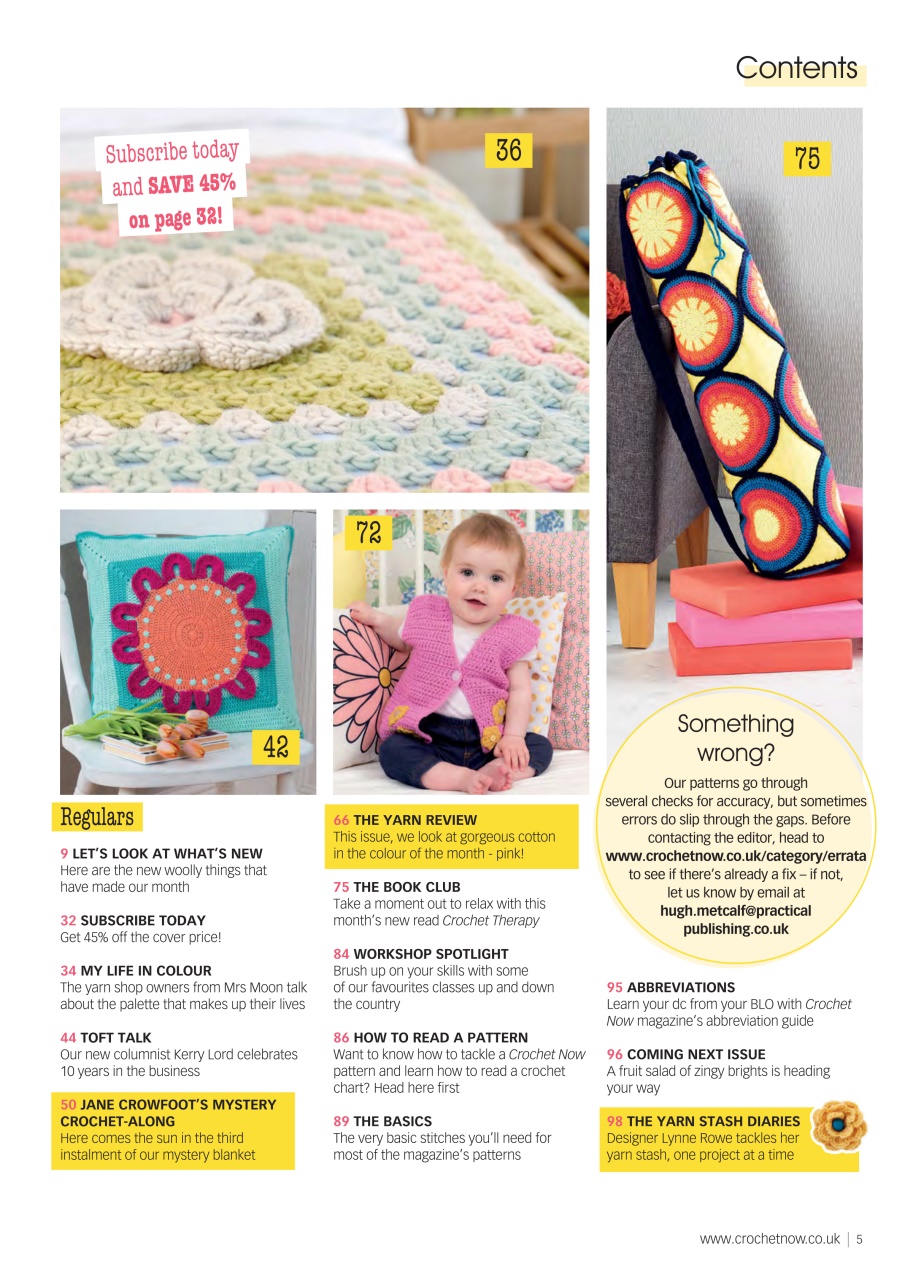 Crochet Now Magazine Preview Pages