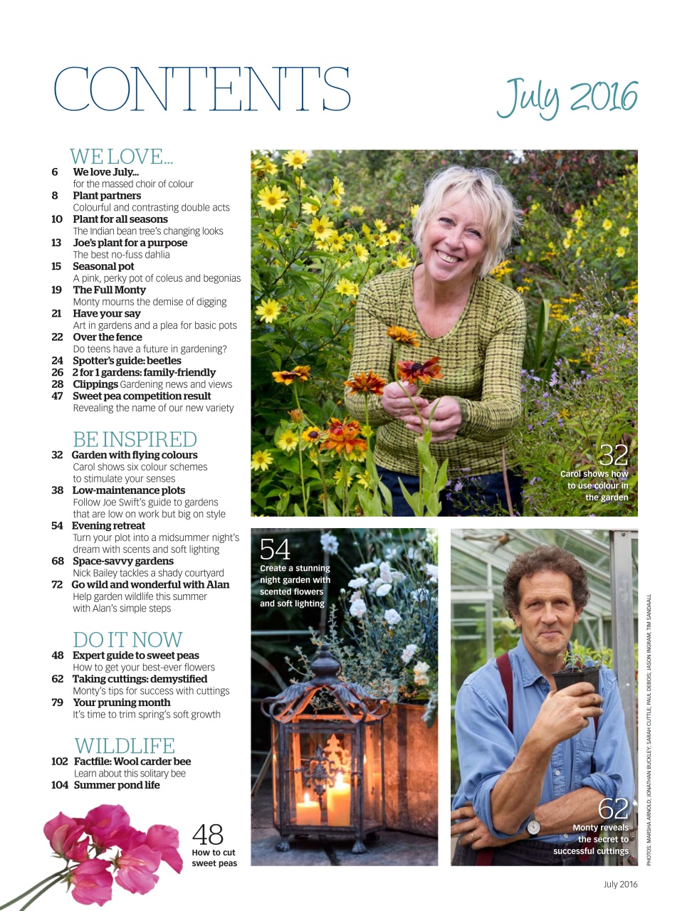 BBC Gardeners’ World Magazine Preview Pages
