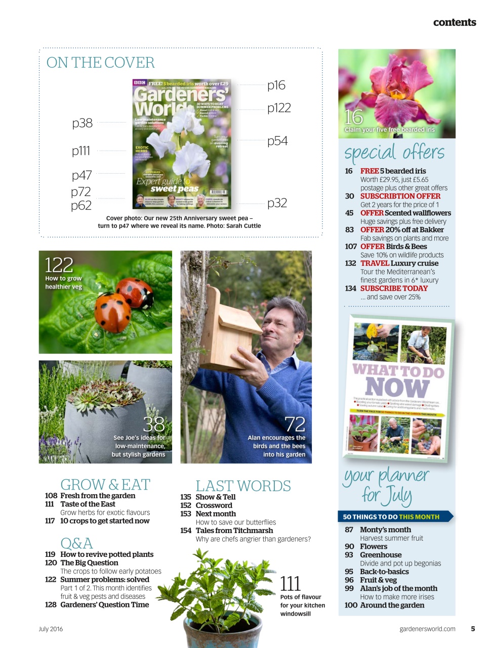 BBC Gardeners’ World Magazine Preview Pages