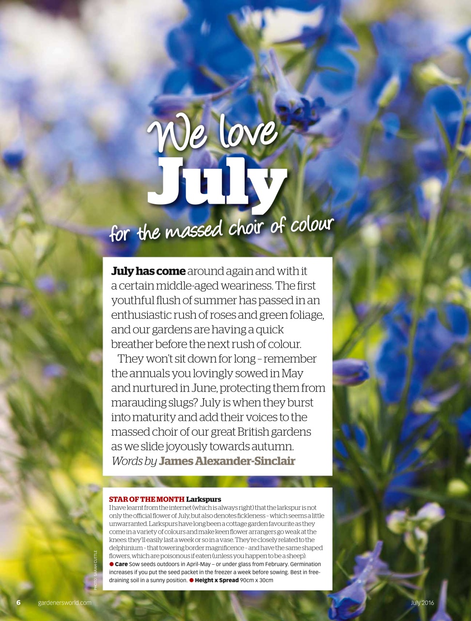 BBC Gardeners’ World Magazine Preview Pages