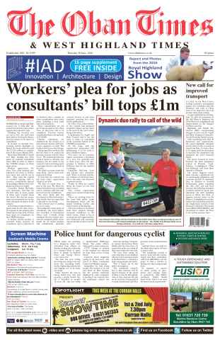 The Oban Times & Lochaber Times issue 30th June 2016