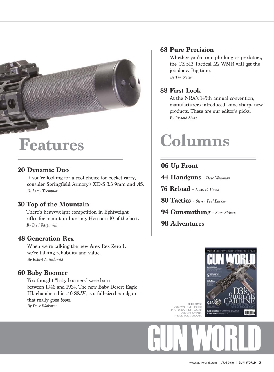 Gun World Preview Pages
