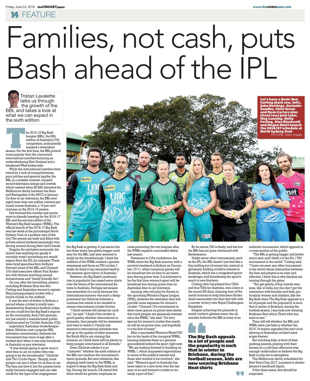 The Cricket Paper Preview Pages