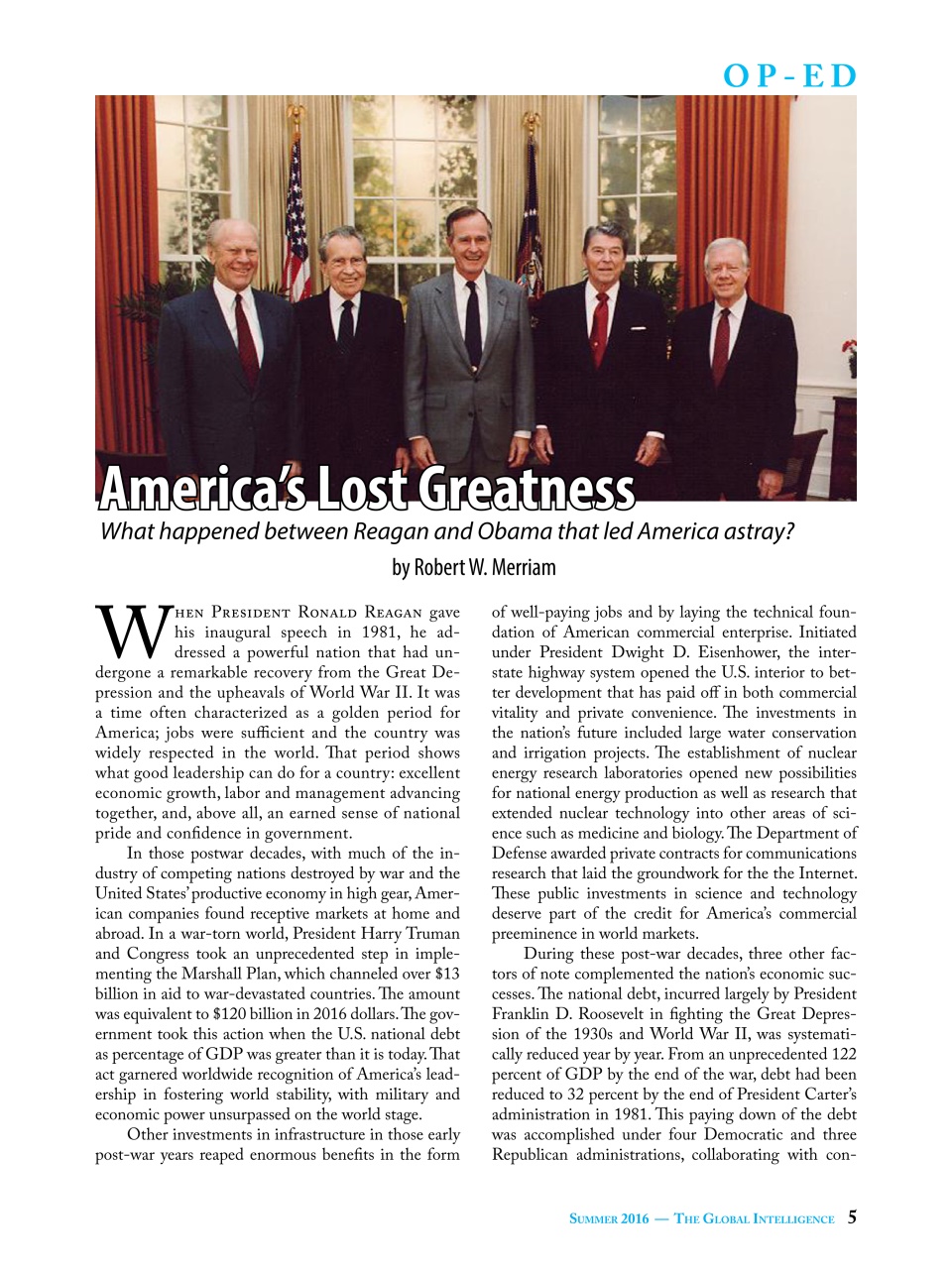 The Global Intelligence Preview Pages