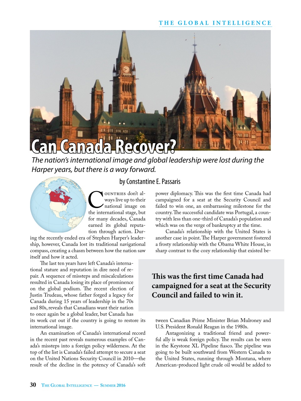 The Global Intelligence Preview Pages