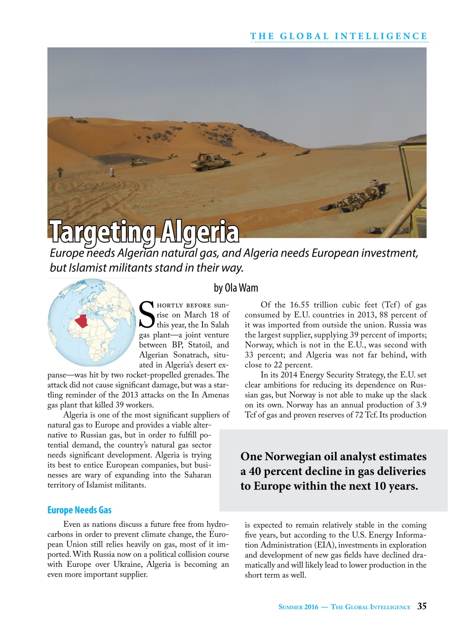 The Global Intelligence Preview Pages