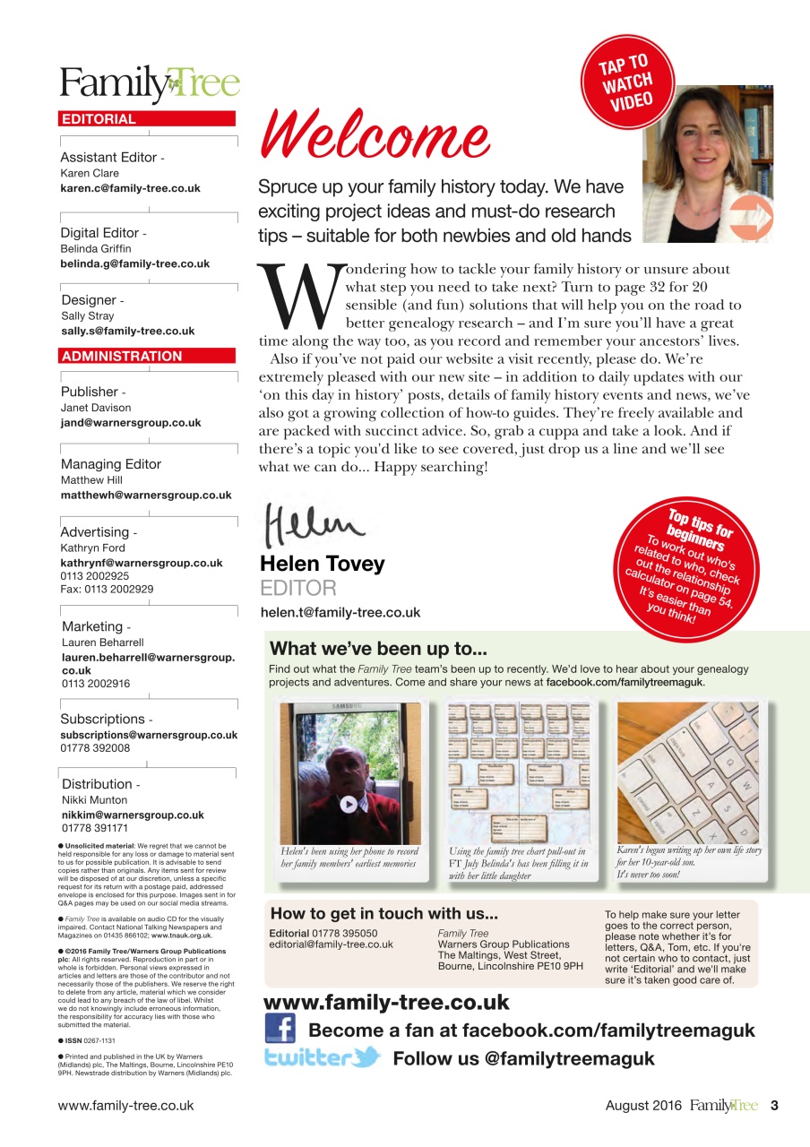 Family Tree Preview Pages