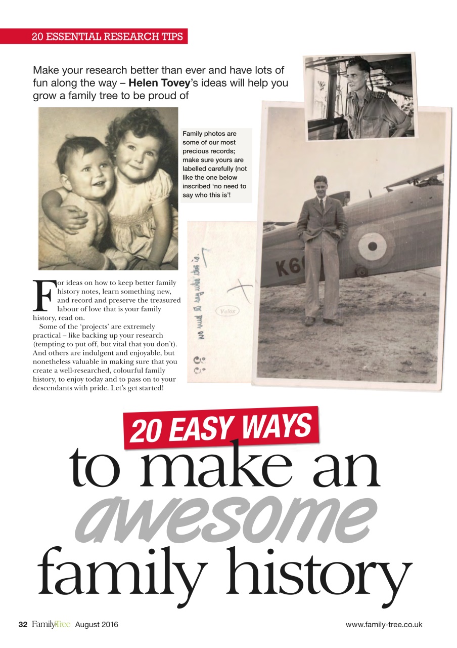 Family Tree Preview Pages