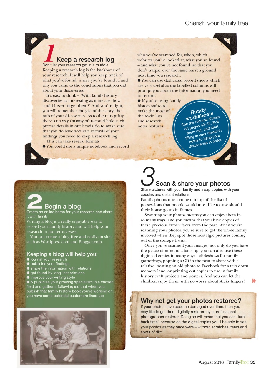 Family Tree Preview Pages