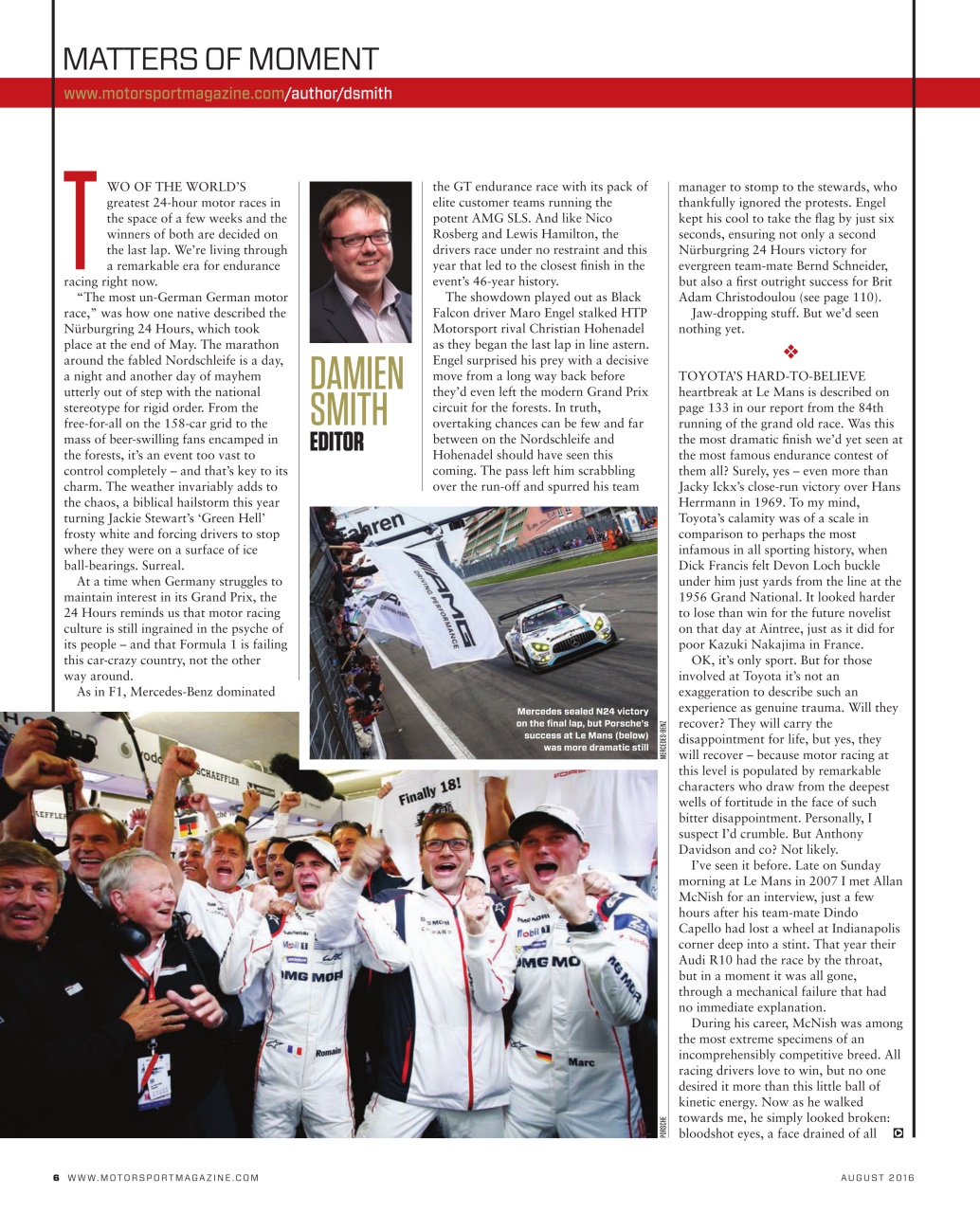 Motor Sport Magazine Preview Pages