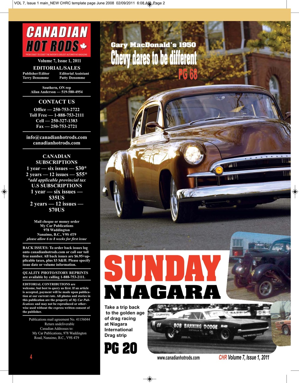 Canadian Hot Rods Preview Pages