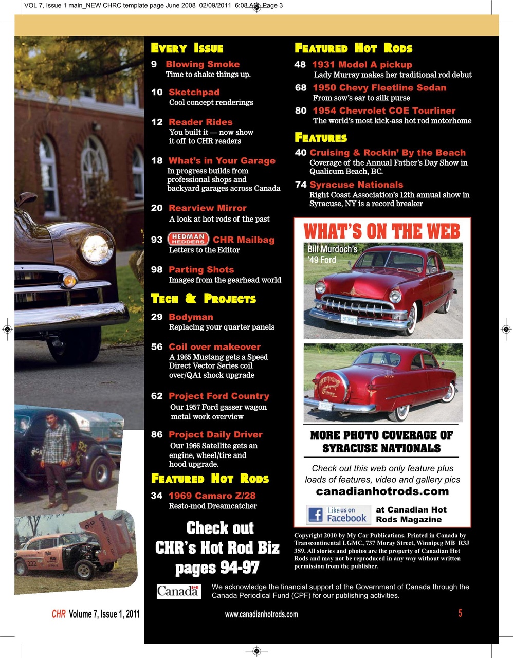 Canadian Hot Rods Preview Pages
