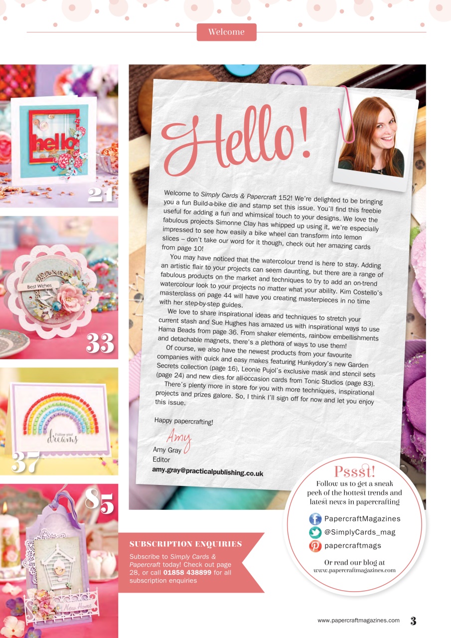 Simply Cards & Papercraft Preview Pages