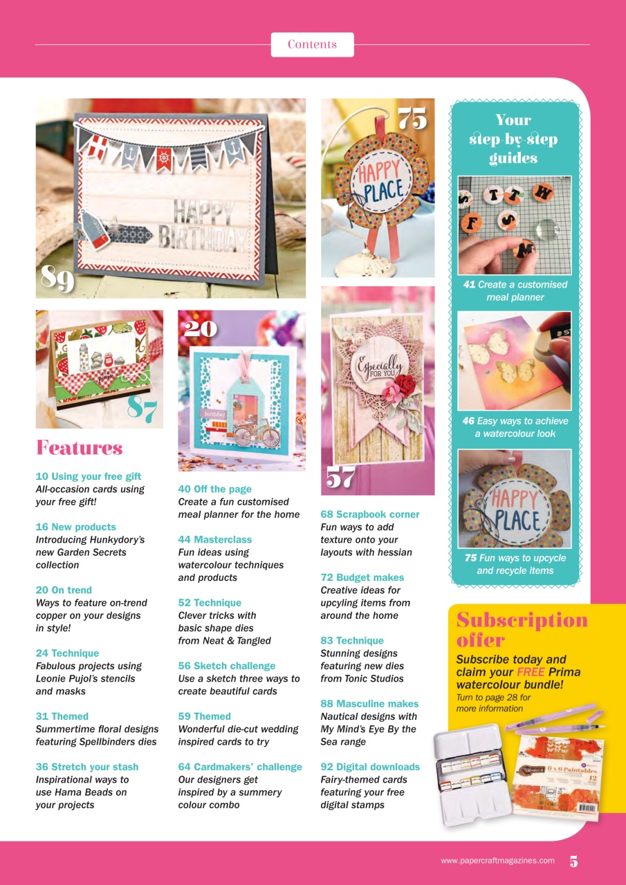 Simply Cards & Papercraft Preview Pages