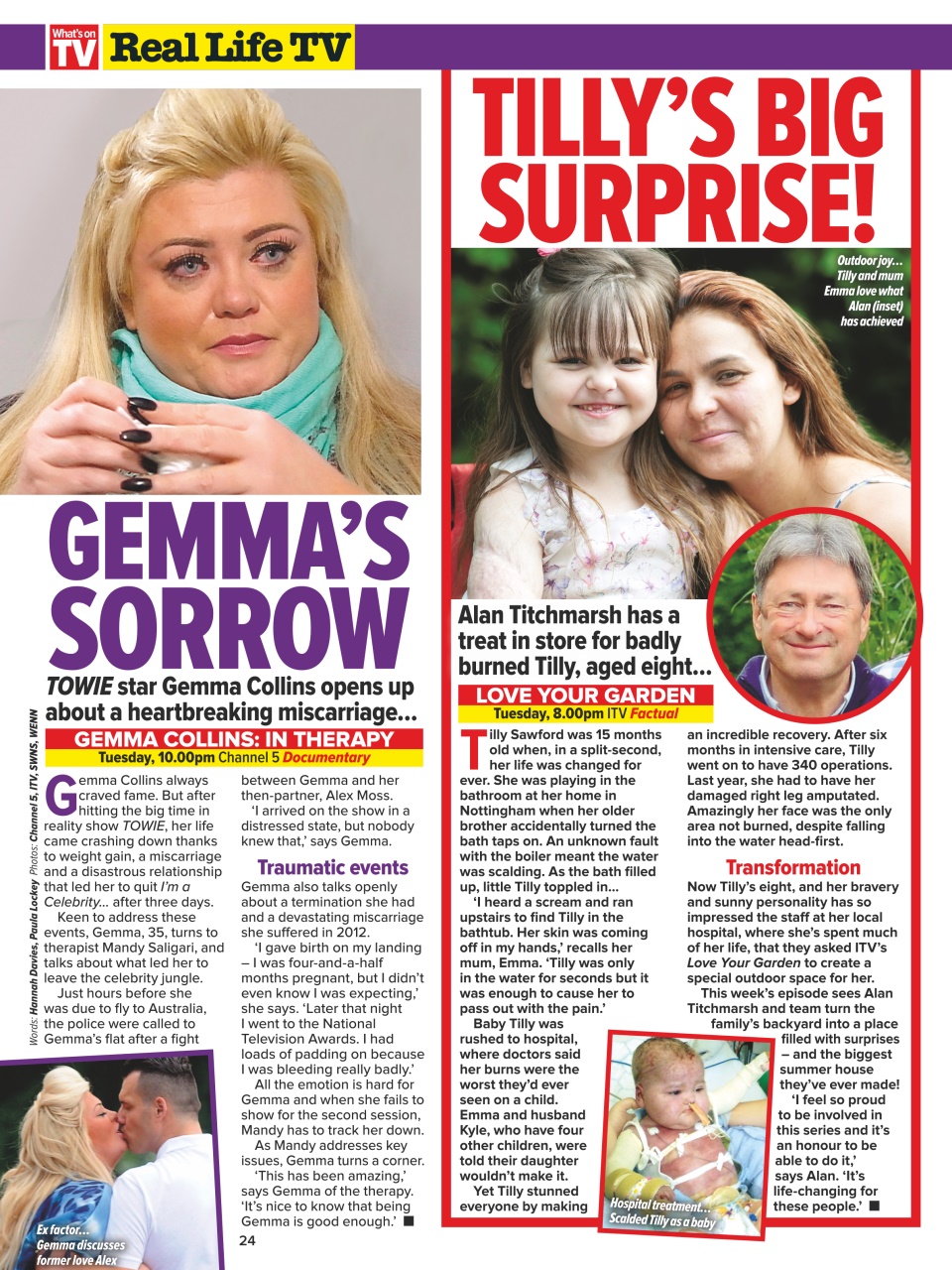 What's on TV Preview Pages