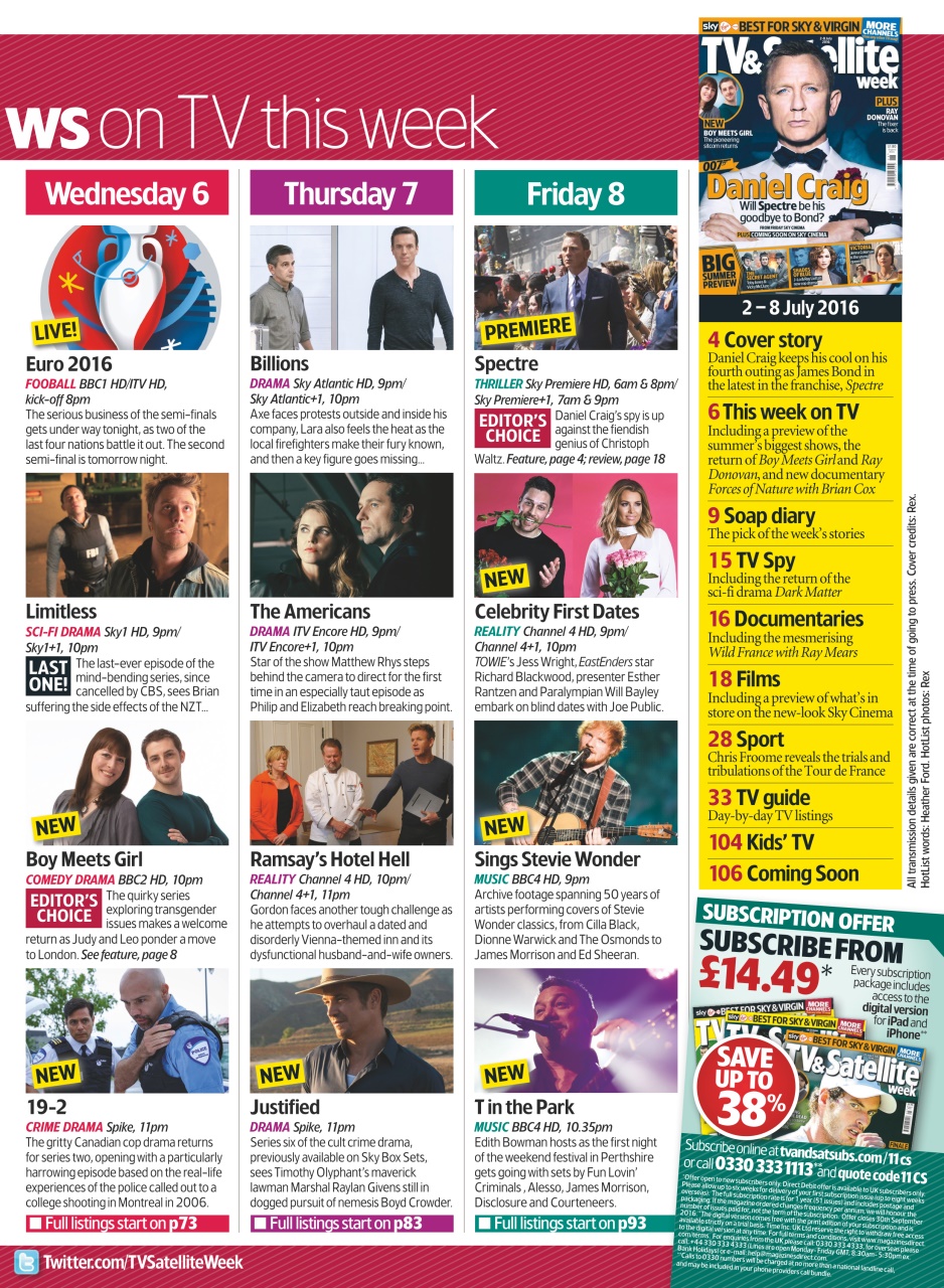 TV & Satellite Week Preview Pages