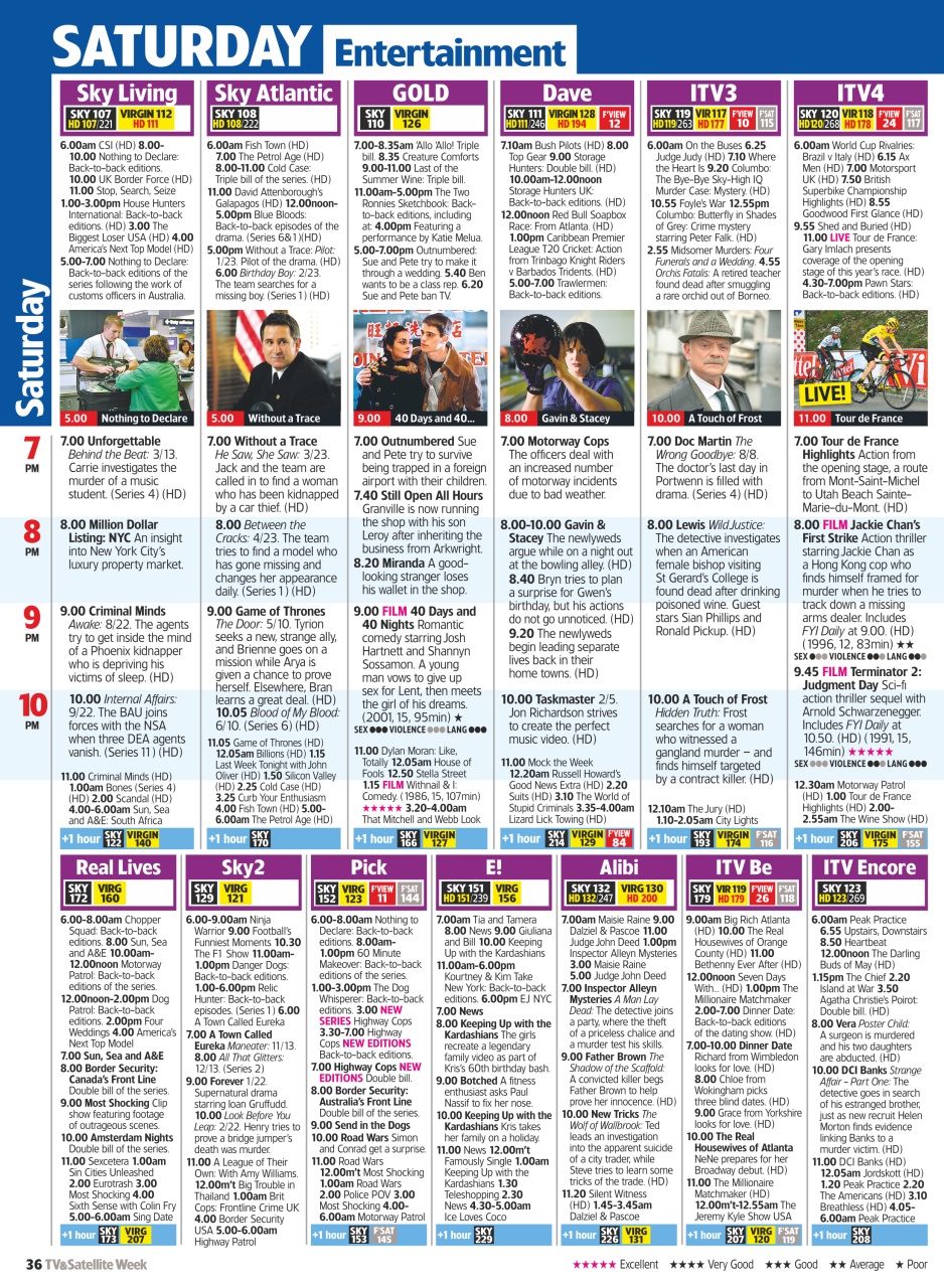 TV & Satellite Week Preview Pages