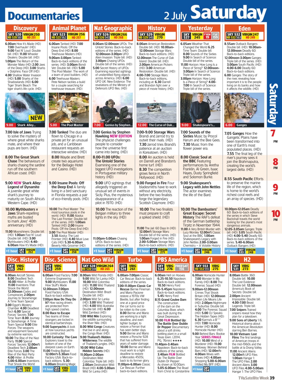 TV & Satellite Week Preview Pages