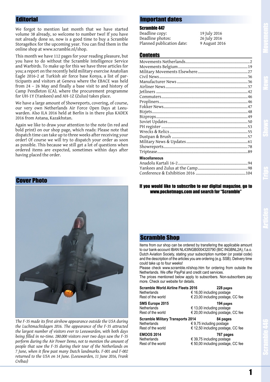 Scramble Magazine Preview Pages